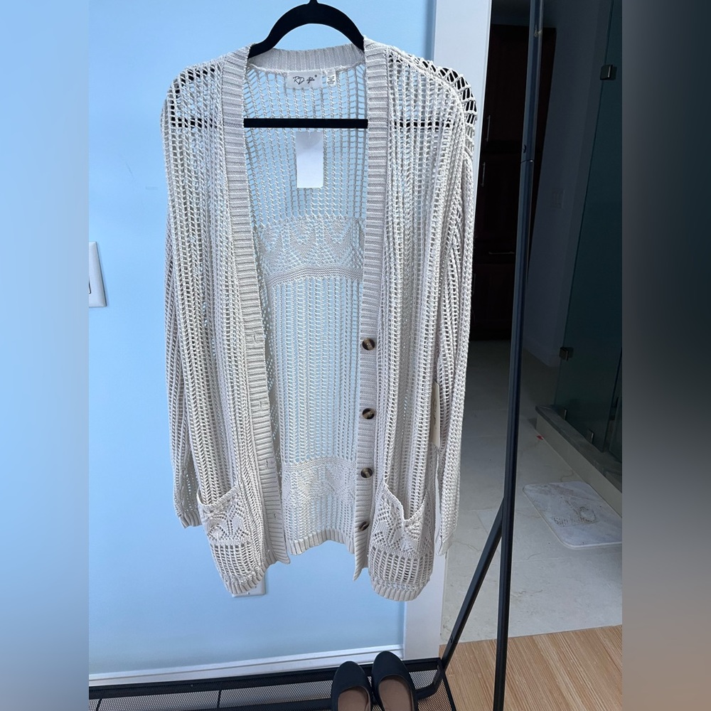 Cream summer sweater